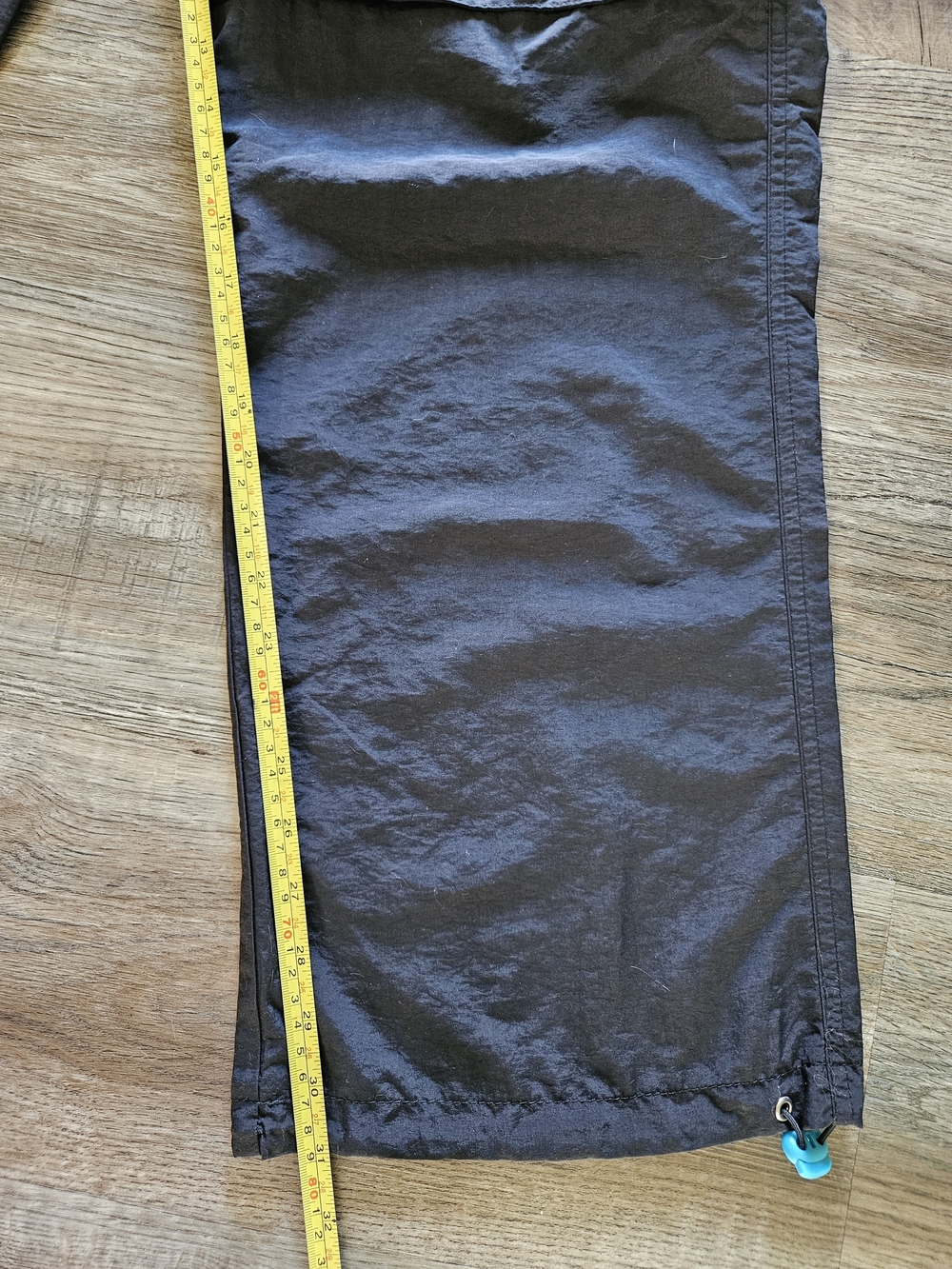 Zumba Fitness Men's Black Zip It Convertible Cargo Pants With Teal Embroidery - Picture 6 of 14
